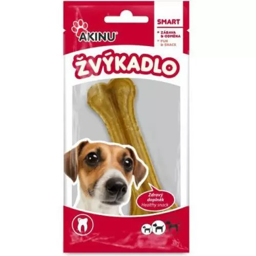 Akinu Žvýkadlo pamlska 12cm přírodní žvýkací kost 60g