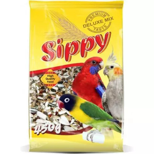Sippy deluxe krmivo pro malé a střední papoušky 450g