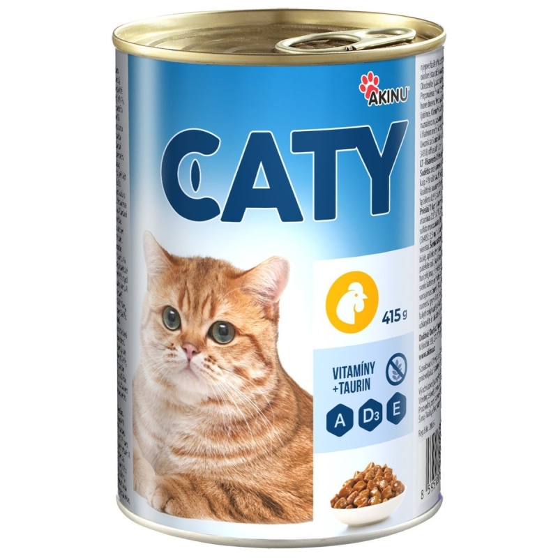 Akinu Caty kousky v omáčce s drůbežím pro kočky