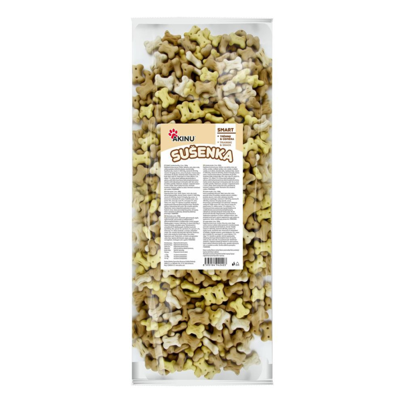 Akinu Kostičky sušenka pamlsek pro psy 2,2 cm 1 000 g