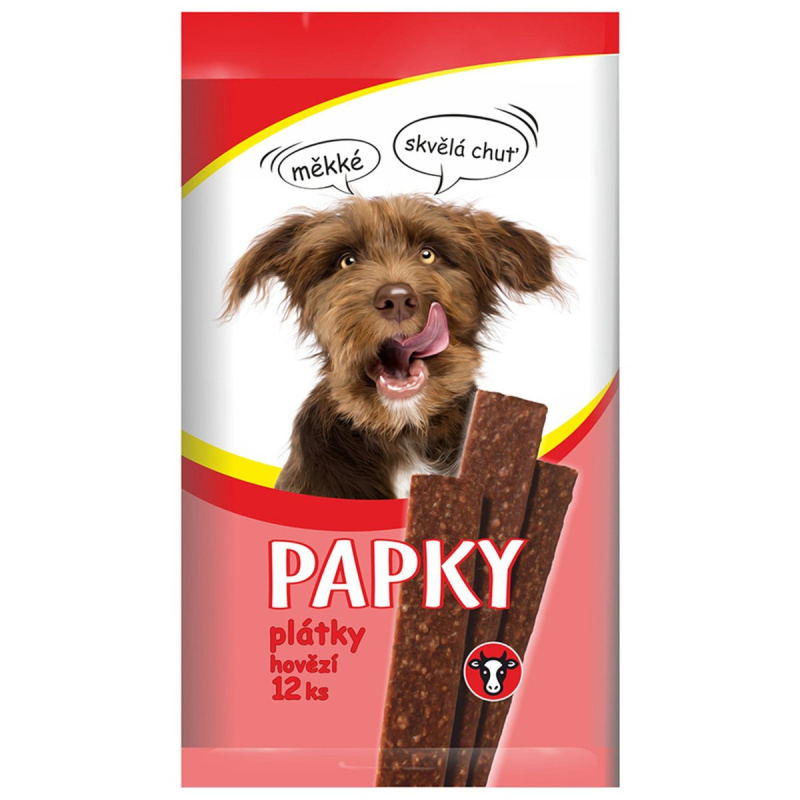 Akinu Papky hovězí plátky pamlsek pro psy