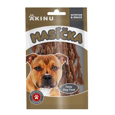 Akinu Masíčka hovězí stripsy pro psy