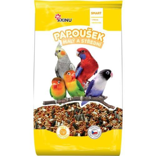 Akinu kompletní menu malý papoušek 1kg