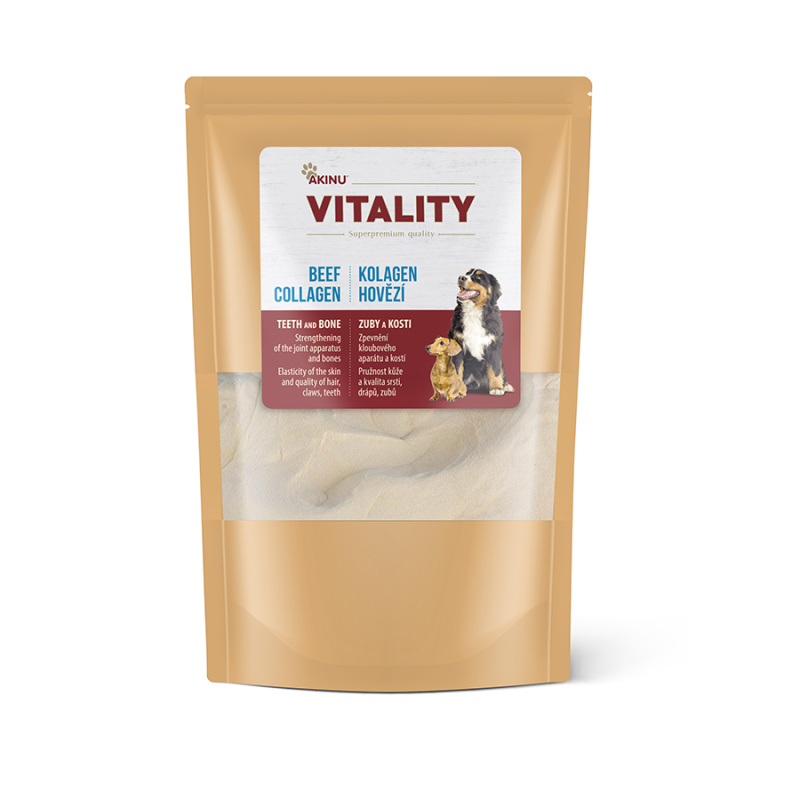 Akinu VITALITY Hovězí kolagen doplněk stravy pro psy 250 g