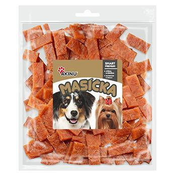 Akinu MASÍČKA Kuřecí pásky pamlsek pro psy 300 g
