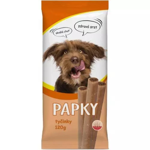 Akinu papky pochoutky tyčinky na srst a kůži 120g