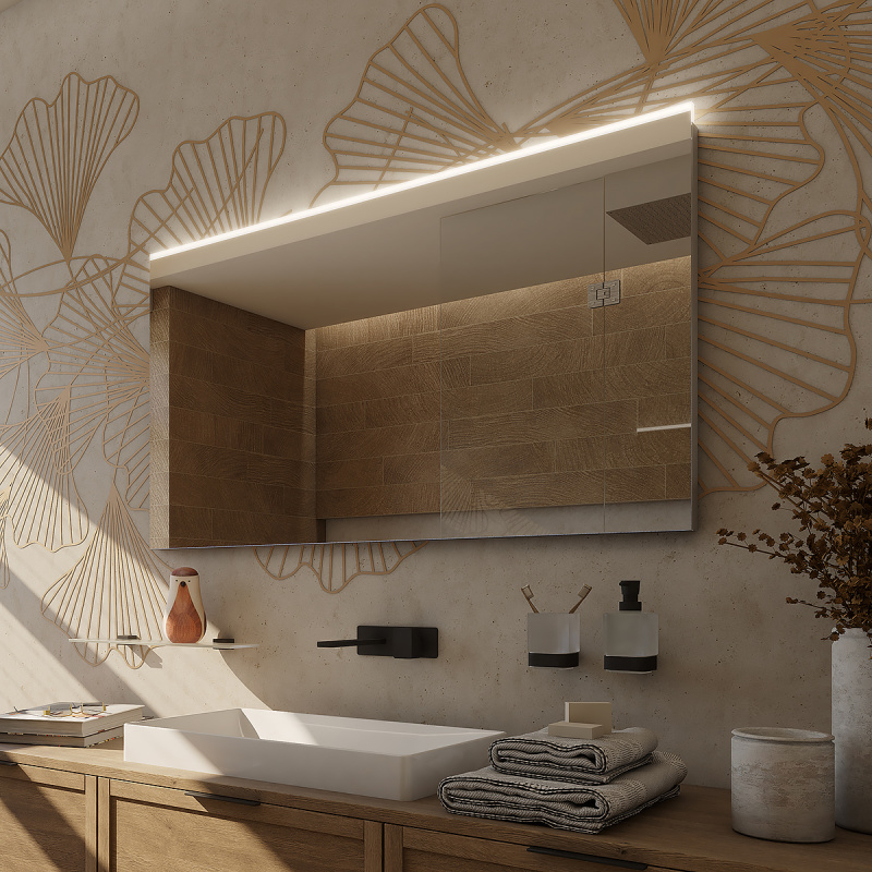 Zrcadlo bez vypínače Nimco 60x120 cm hliník ZP 8006