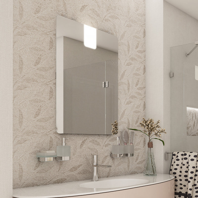 Zrcadlo bez vypínače Nimco 60x80 cm hliník ZP 20002