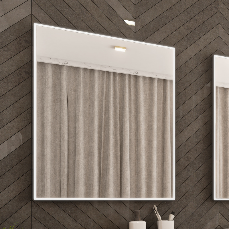 Zrcadlo bez vypínače Nimco 60x80 cm černá ZPC 13002-90