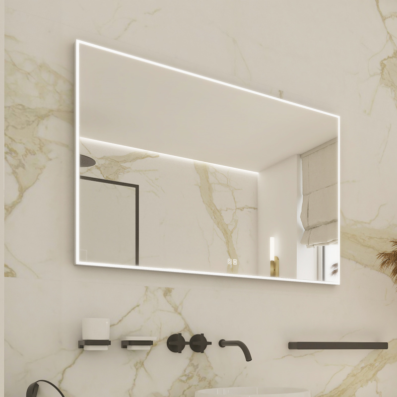 Nimco LED zrcadlo 49W, 100x70 cm se dvěma dotykovými senzory