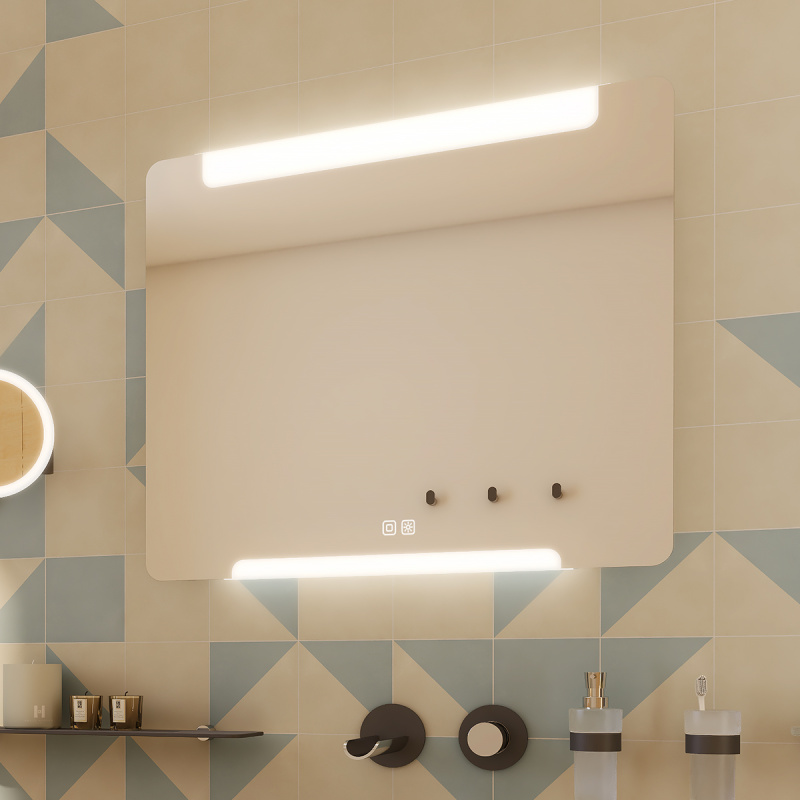 Nimco LED zrcadlo 22,5W, 100x70 cm se dvěma dotykovými senzory