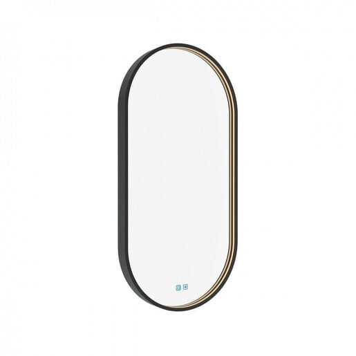 Zrcadlo se senzorem Nimco 40x80 cm černá matná ZPC32002LVX90