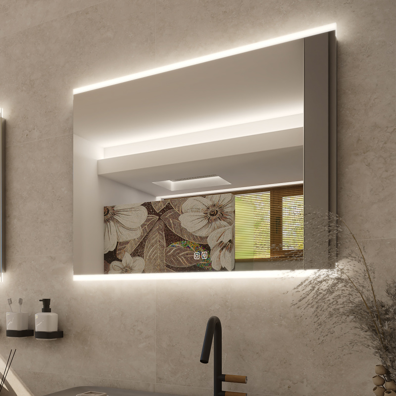 Nimco LED zrcadlo 26W, 90x70 cm se dvěma dotykovými senzory