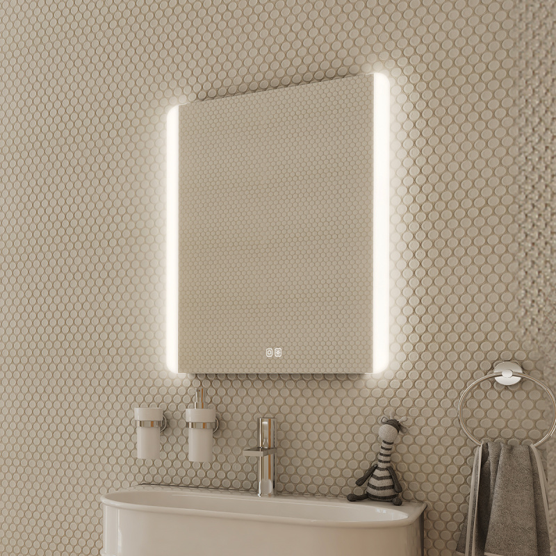 Nimco LED zrcadlo 21W, 50x70 cm se dvěma dotykovými senzory