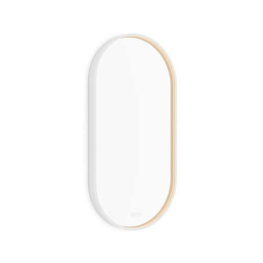 Nimco Bílé LED zrcadlo 25W, 40x80 cm se dvěma dotykovými senzory
