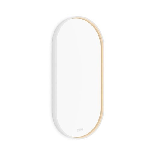Nimco Bílé LED zrcadlo 24W, 45x90 cm se dvěma dotykovými senzory