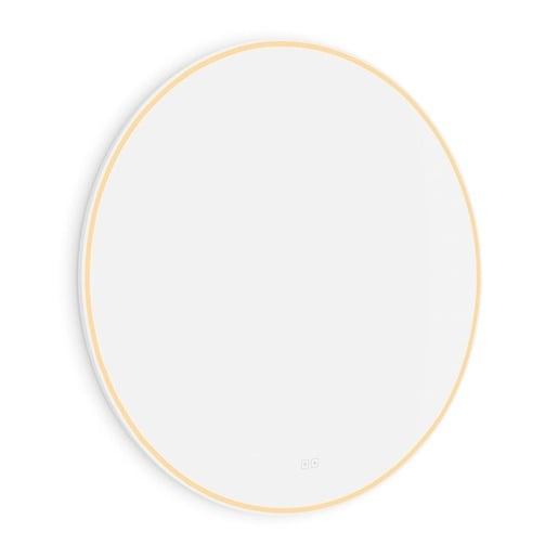 Nimco Bílé kulaté LED zrcadlo 47W, ø 100 cm se dvěma dotykovými senzory