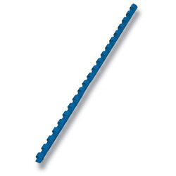 Plastový hřbet pro kroužkový vazač - průměr 10 mm, 100 ks, modrý
