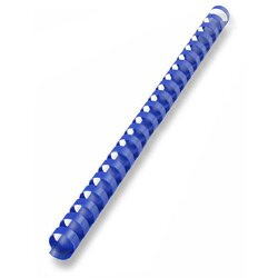 Plastový hřbet pro kroužkový vazač - průměr 16 mm, 100 ks, modrý