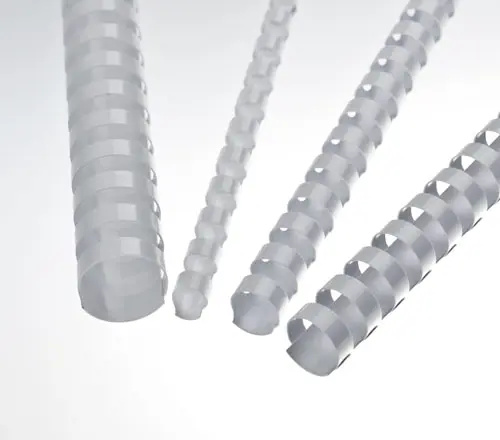 Plastový hřbet pro kroužkový vazač - průměr 16 mm, 100 ks, bílý