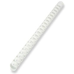 Plastový hřbet pro kroužkový vazač - průměr 16 mm, 100 ks, bílý