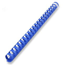 Plastový hřbet pro kroužkový vazač - průměr 19 mm, 100 ks, modrý