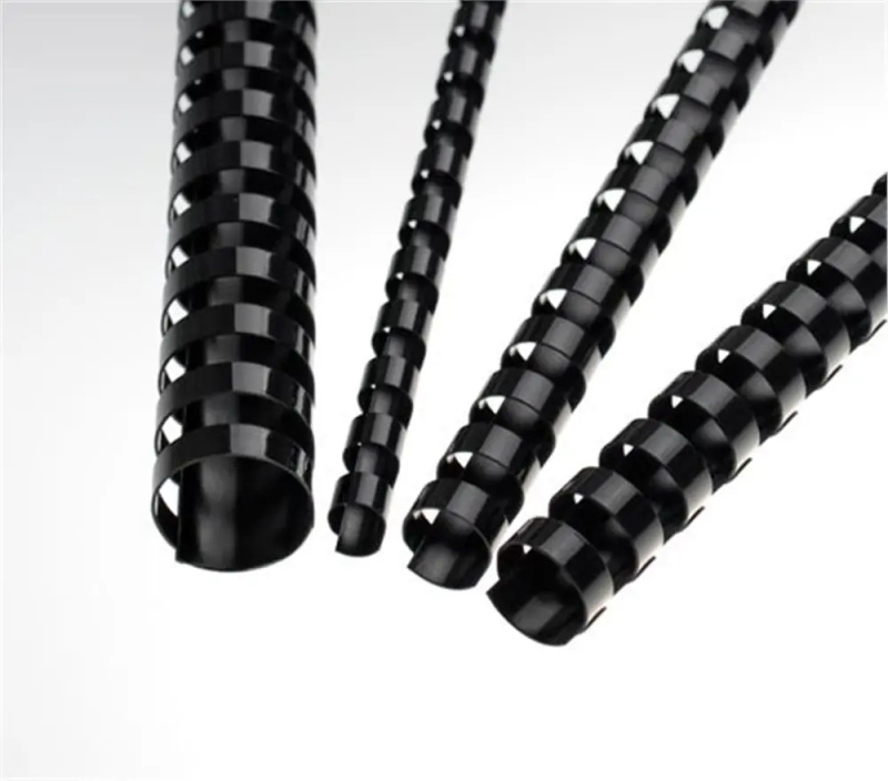 Plastový hřbet pro kroužkový vazač - průměr 28 mm, 50 ks, černý