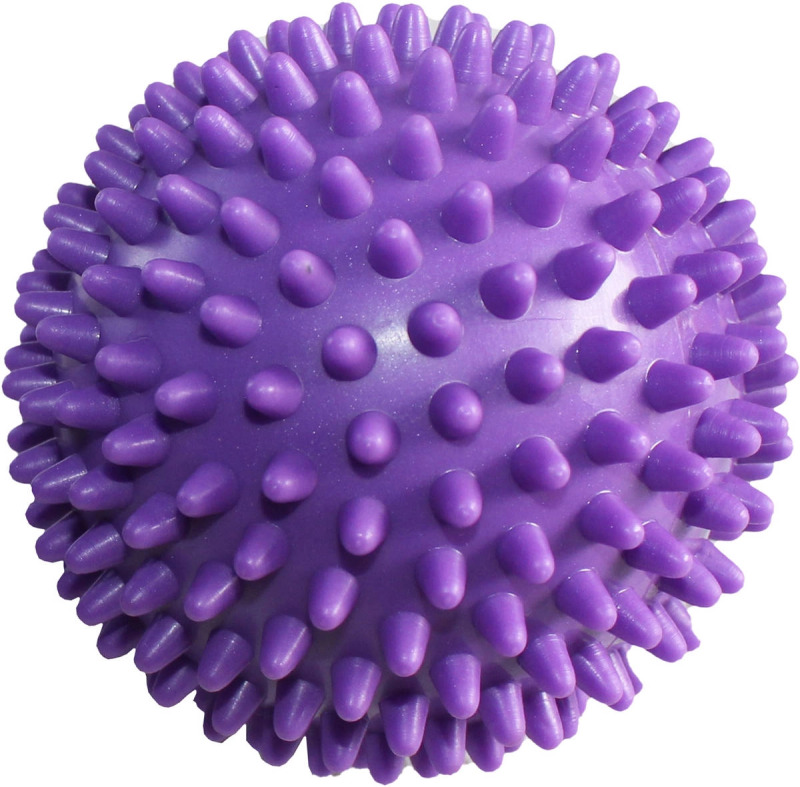 Merco měkký masážní ježek s bodlinkami 9 cm fialový