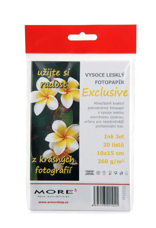 More Exclusive - fotopapír - 10x15 cm, 260 g, 20 listů