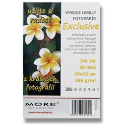 More Exclusive - fotopapír - 10x15 cm, 260 g, 20 listů