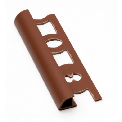 Lišta ukončovací "oblá" Profil-EU světle hnědá, PVC, délka 250 cm, výška hrany 10 mm, L1025015
