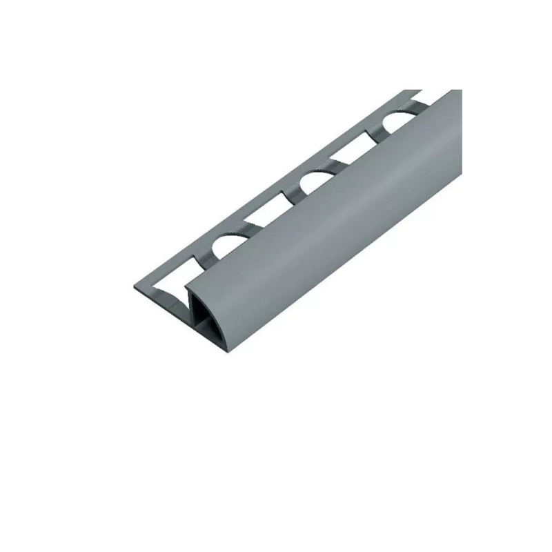 Lišta ukončovací "oblá" Profil-EU tmavě šedá, PVC, délka 250 cm, výška hrany 10 mm, L102504