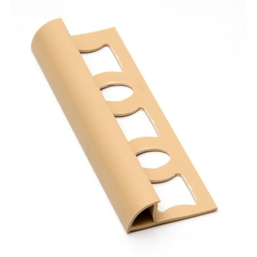 Lišta ukončovací "oblá" Profil-EU béžová, PVC, délka 250 cm, výška hrany 10 mm, L1025004