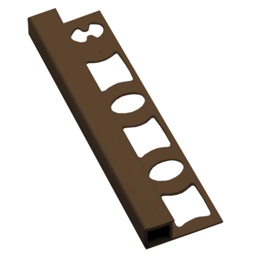 Lišta ukončovací "hranatá" Profil-EU světle hnědá, PVC, délka 250 cm, výška hrany 8 mm, LH825015