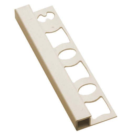 Lišta ukončovací "hranatá" Profil-EU krémová, PVC, délka 250 cm, výška hrany 8 mm, LH825024