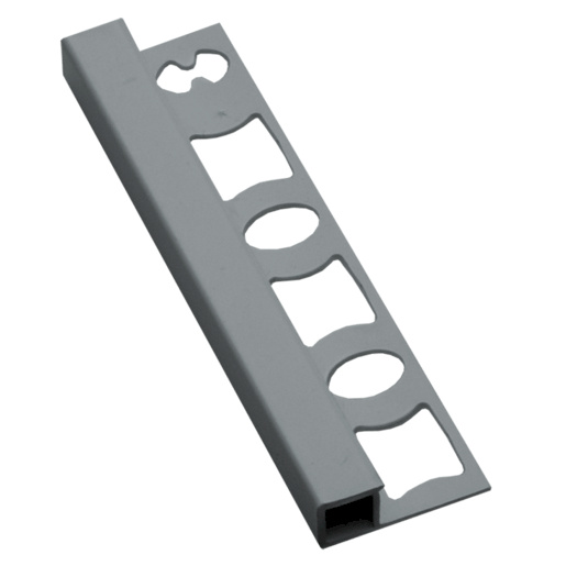 Lišta ukončovací "hranatá" Profil-EU stříbrná, PVC, délka 250 cm, výška hrany 8 mm, LH825023