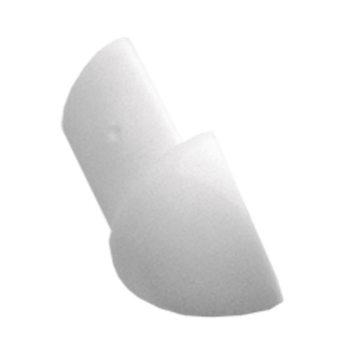 Roh k liště Profil-EU bílá, PVC, výška hrany 6 mm, LROH60