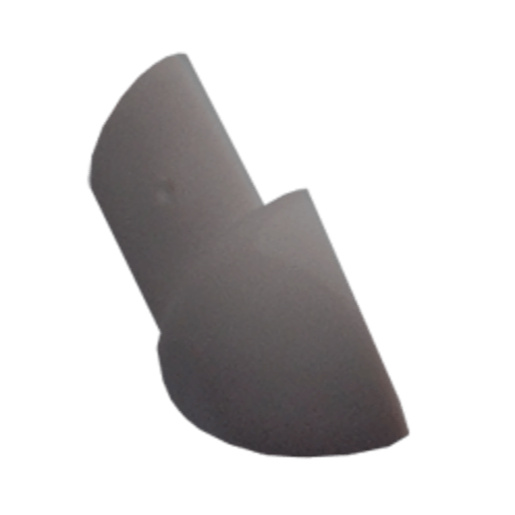 Roh k liště Profil-EU tmavě šedá, PVC, výška hrany 9 mm, LROH94