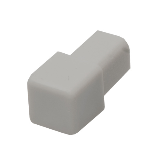 Roh k liště Profil-EU světle šedá, PVC, výška hrany 8 mm, LHROH83