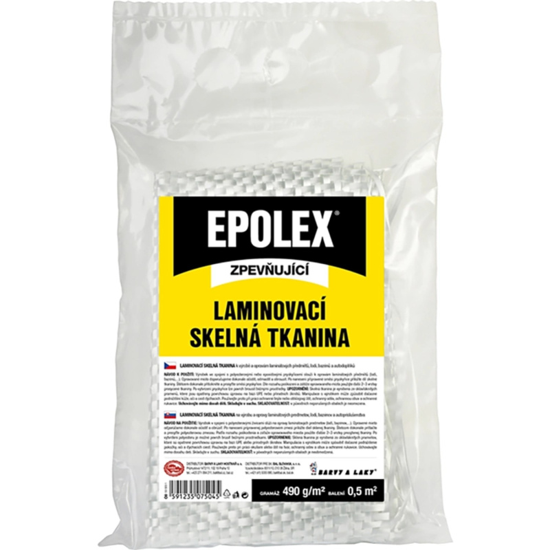 EPOLEX Laminovací skelná tkanina 490 g/m2, 0,5 m2