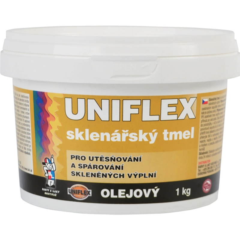 UNIFLEX Sklenářský tmel 1 kg