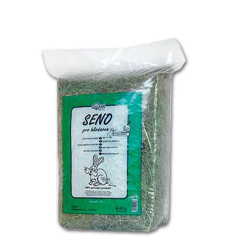 Luční seno BIG BAG podestýlka pro hlodavce, 4x50l, cena za 1ks