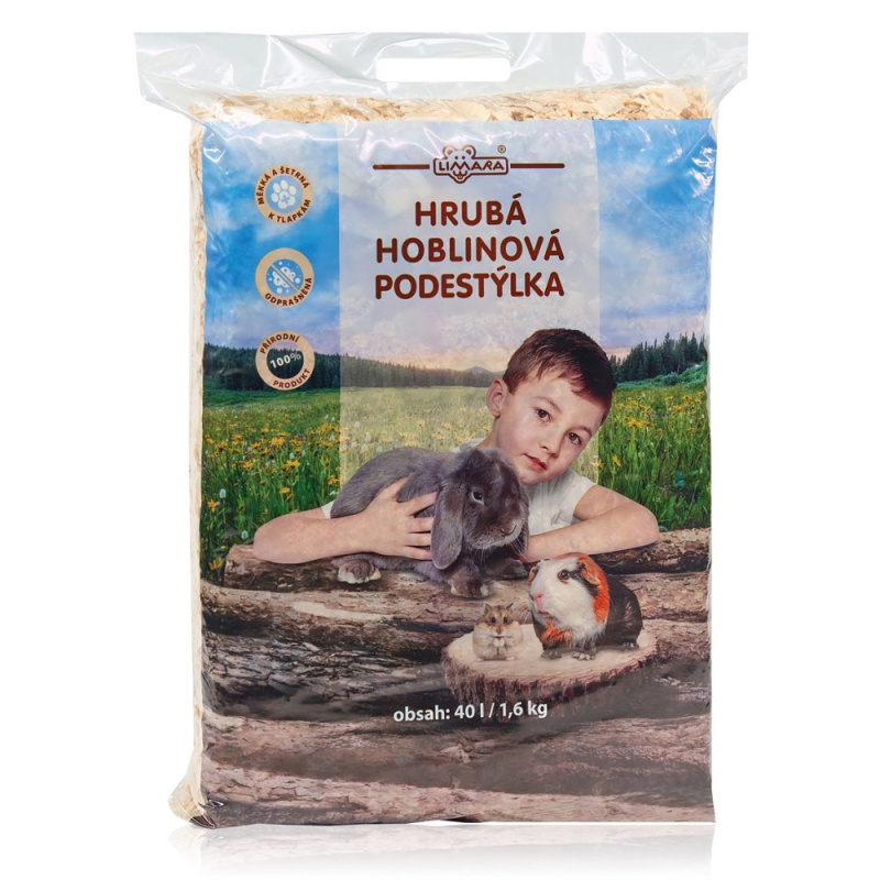 LIMARA Hrubá hoblinová podestýlka 40l/1,6Kg