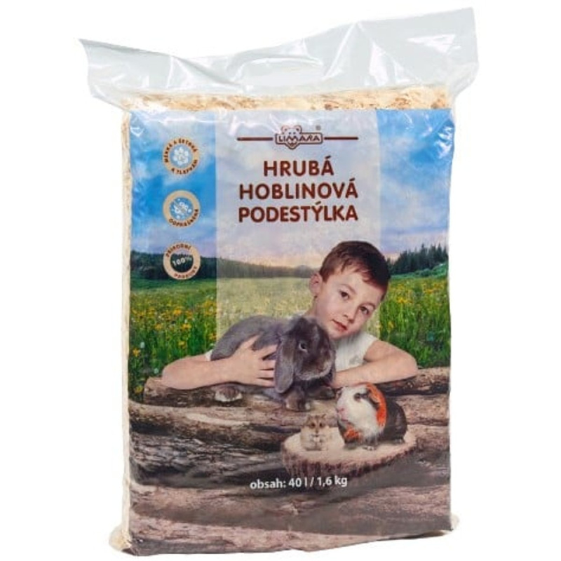LIMARA Hrubá hoblinová podestýlka 40l/1,6Kg