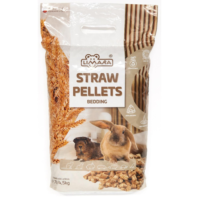 LIMARA Slaměná podestýlka - pelety 7l/4,5kg