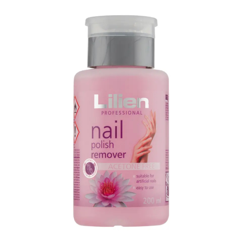 Lilien odlakovač s pumpou růžový 200ml