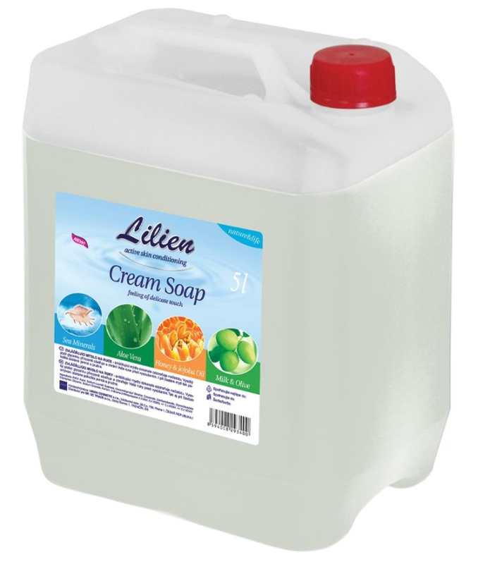 Lilien - tekuté mýdlo - Olive Milk, 5 l