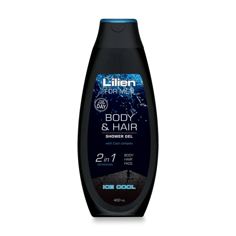 Lilien for men Ice Cool 2v1 - sprchový gel - 400 ml