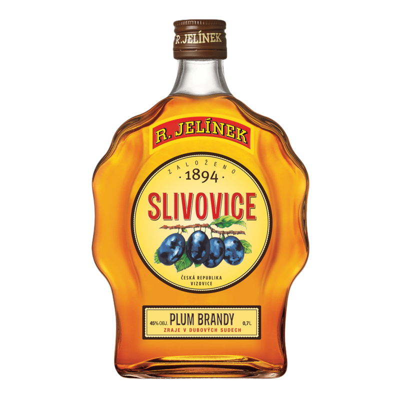 Slivovice Zlatá Budík Rudolf Jelínek 45 % 0,7 l