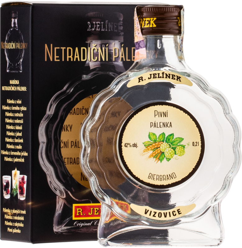 Pivní pálenka Rudolf Jelínek 42 % 0,2 l